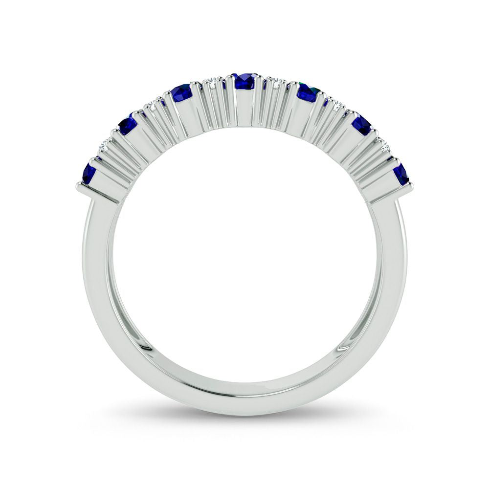 Chic 14k White Gold 0.10ct Lab Diamond Statement Ring