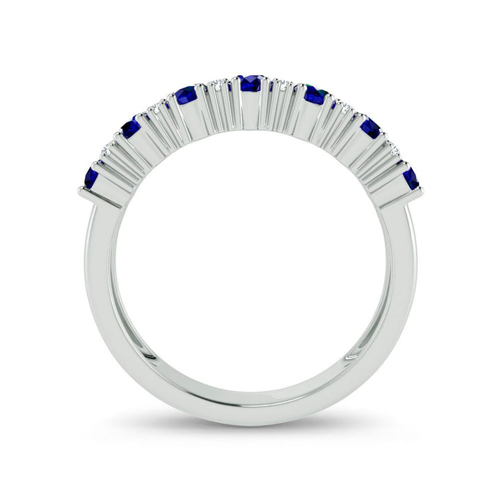Chic 14k White Gold 0.10ct Lab Diamond Statement Ring