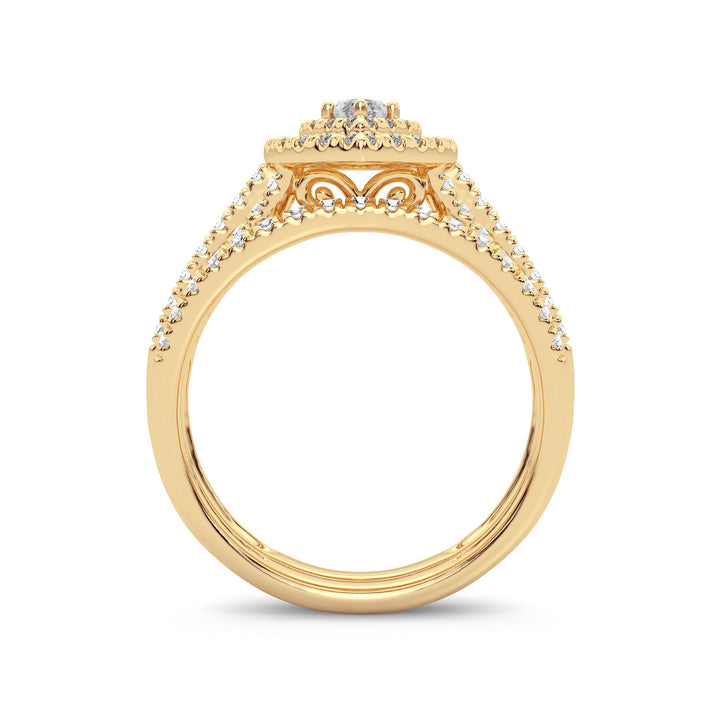 14K 1.00ct Diamond Bridal Ring