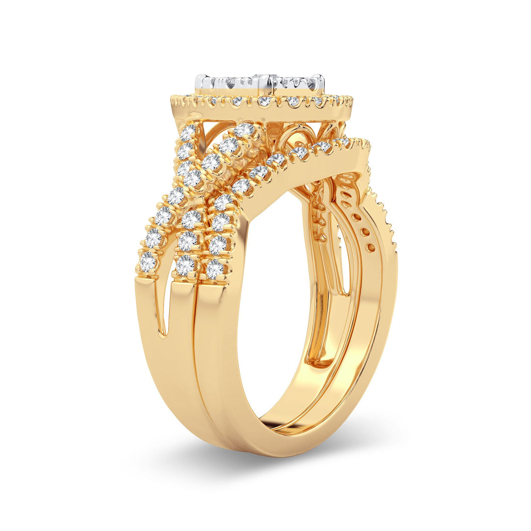 14K 1.00CT Diamond Bridal Ring