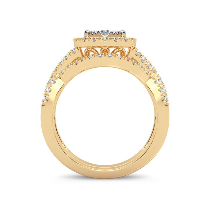 14K 1.00CT Diamond Bridal Ring