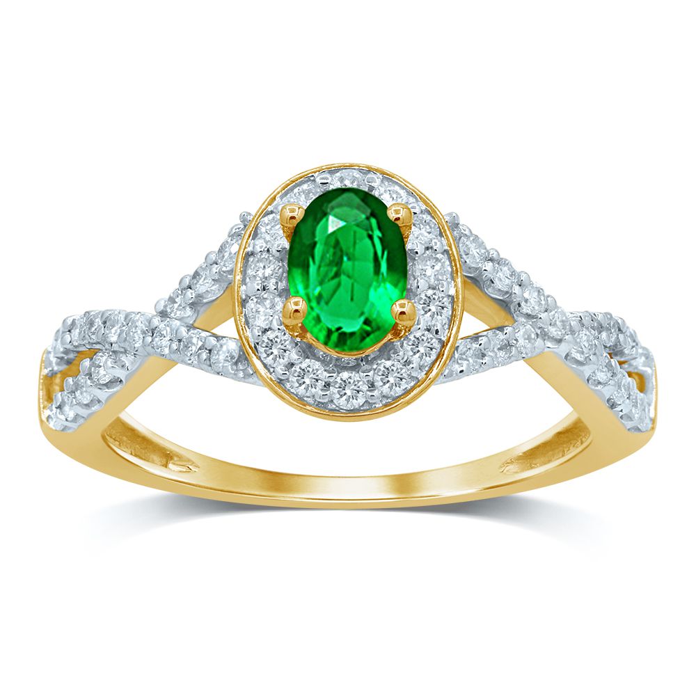 14k White Gold Lab Diamond Womens Ring - 0.4CT Sparkle