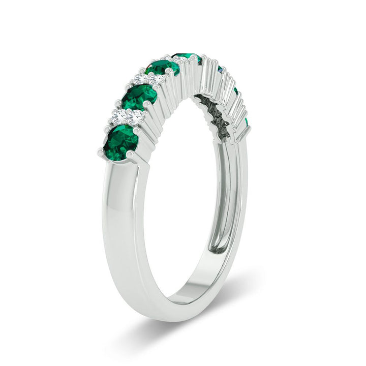 Luminous 14k White Gold Lab Diamond Womens Engagement Ring