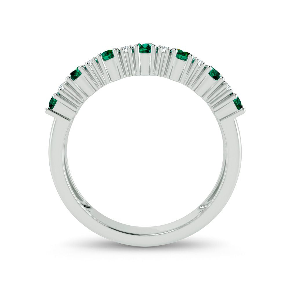 Luminous 14k White Gold Lab Diamond Womens Engagement Ring