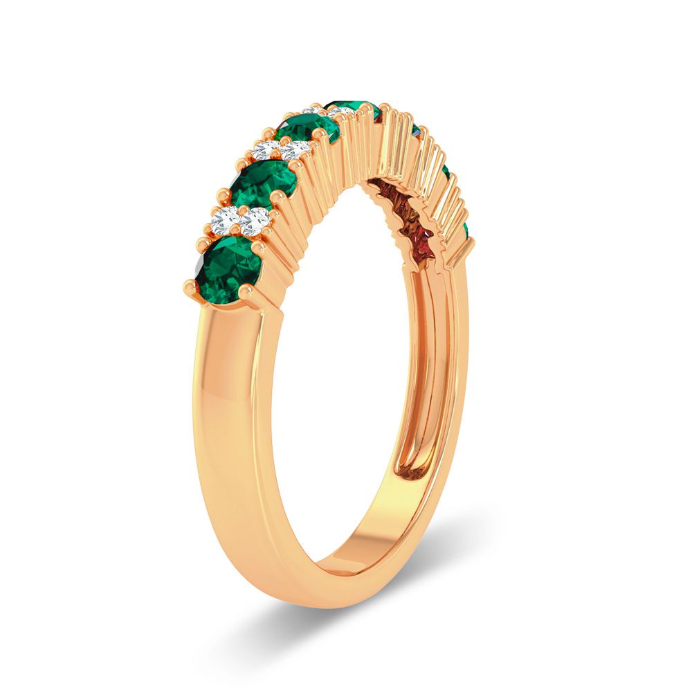 14K Yellow Gold 0.10ct Lab Diamond Womens Ring