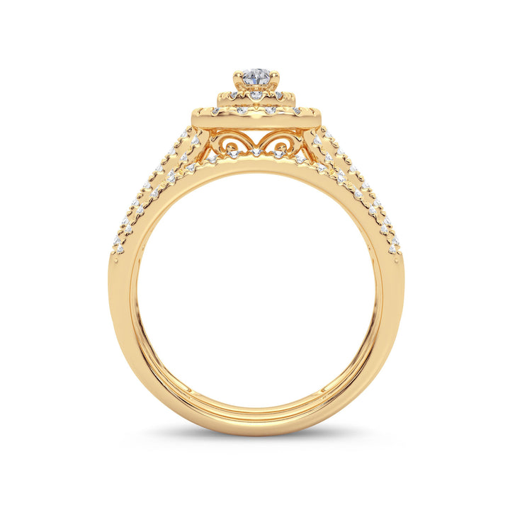 14K 1.00ct Diamond Bridal Ring