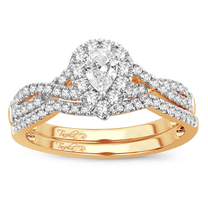 14K Yellow Gold Lab Diamond Engagement Ring - 0.75ct