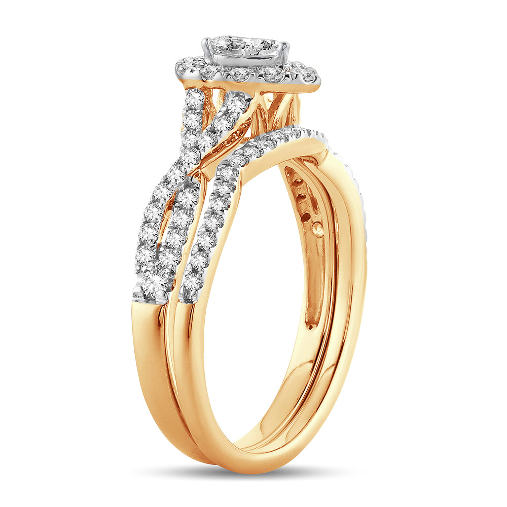 14K Yellow Gold Lab Diamond Engagement Ring - 0.75ct