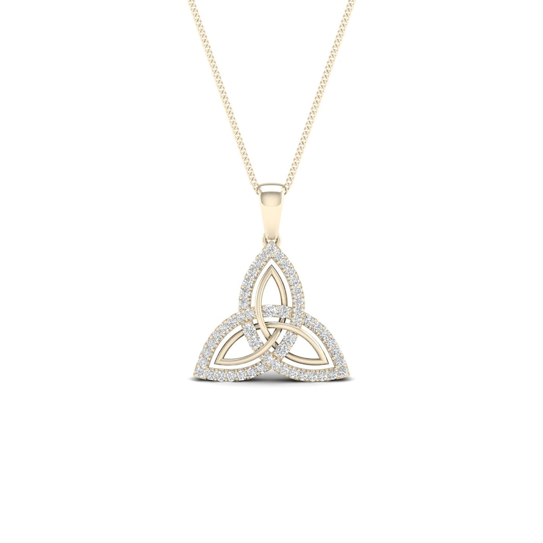 10k Yellow Gold Lab Diamond Pendant: Timeless Elegance