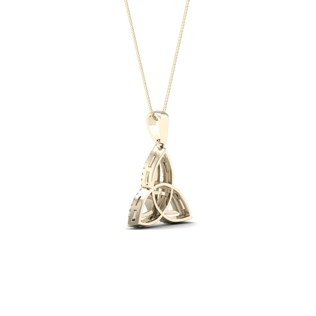 10k Yellow Gold Lab Diamond Pendant: Timeless Elegance