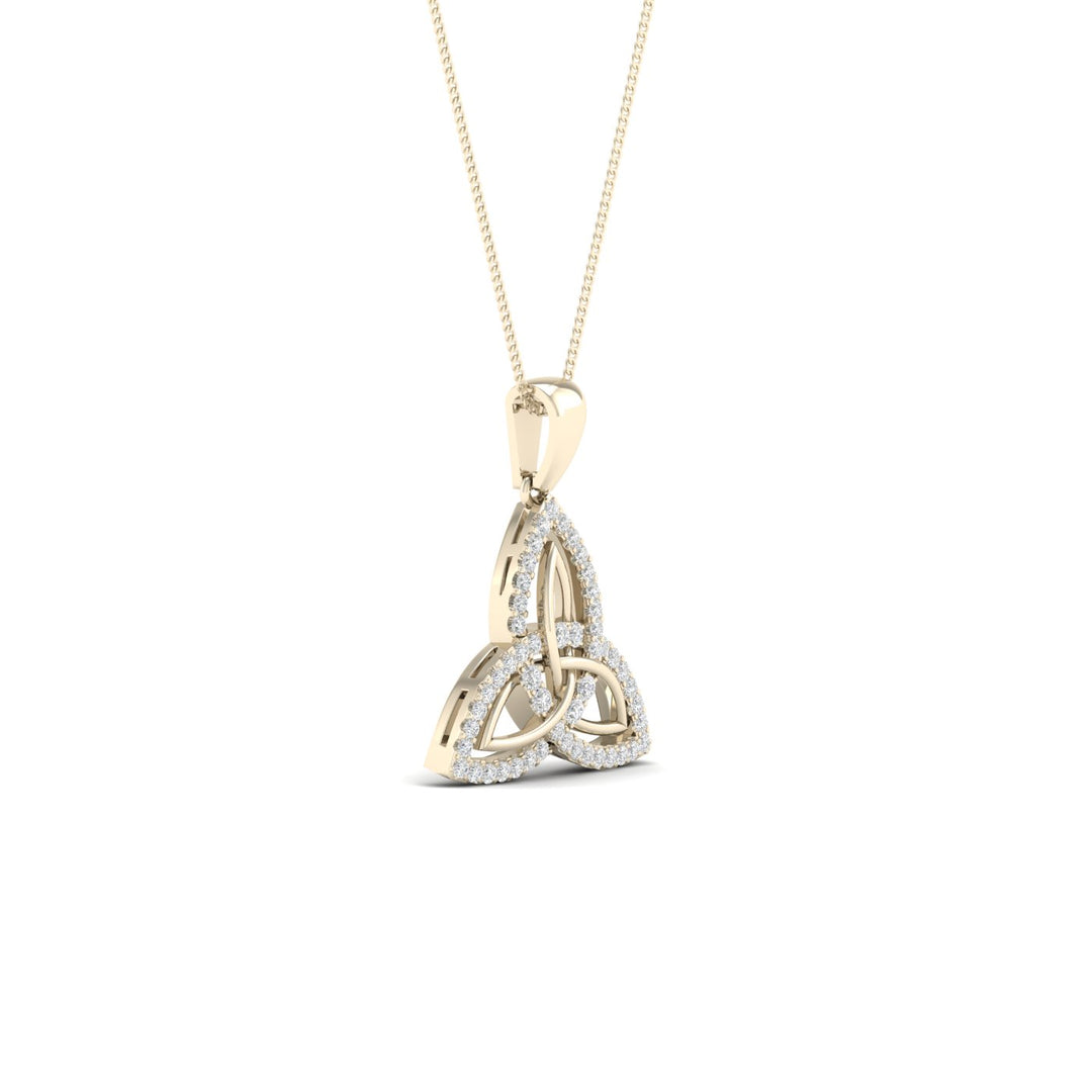 10k Yellow Gold Lab Diamond Pendant: Timeless Elegance