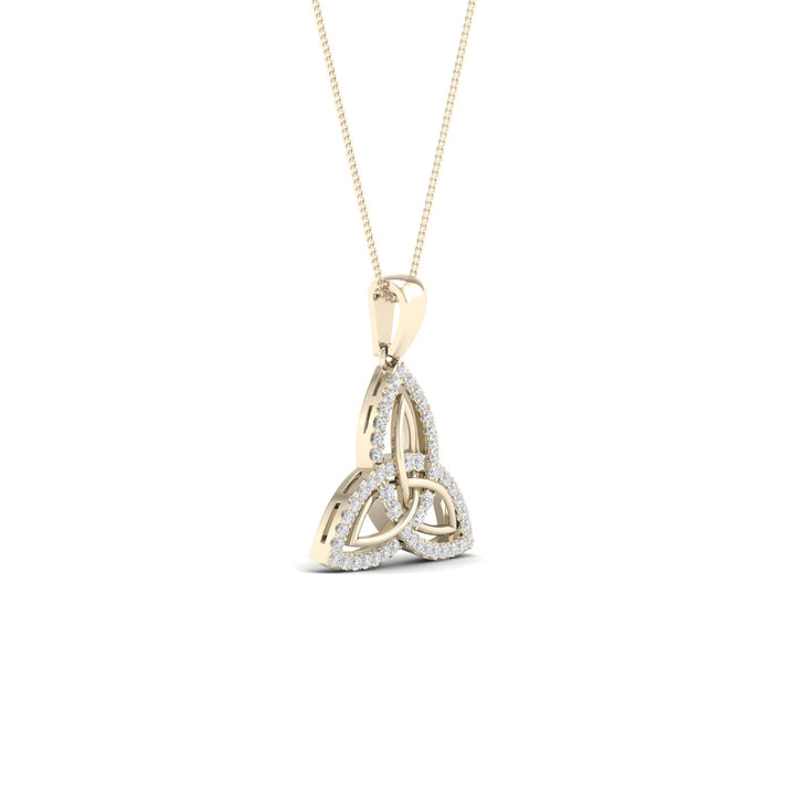 10k Yellow Gold Lab Diamond Pendant: Timeless Elegance