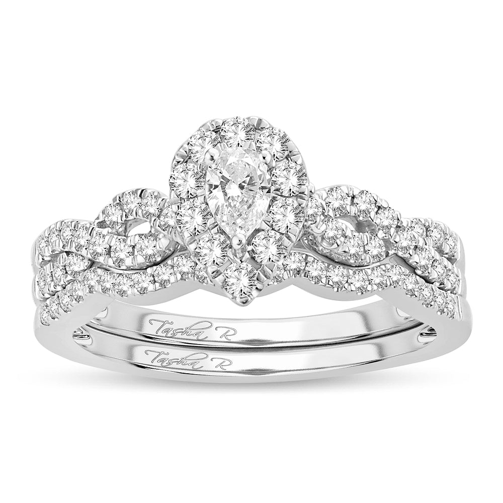 Luminous 14k White Gold Lab Diamond Engagement Ring (0.64CT)
