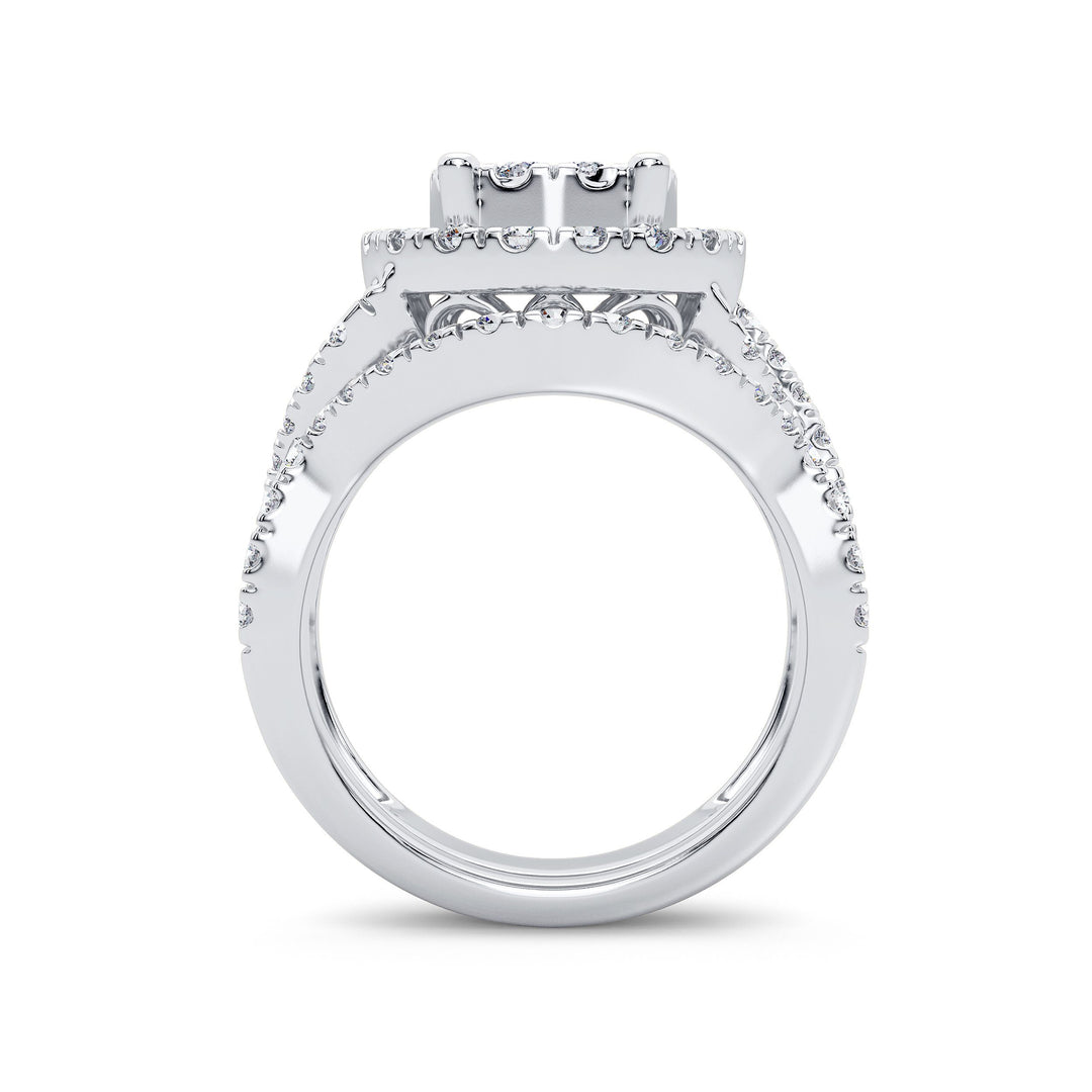 14K 1.90CT Diamond Bridal Ring