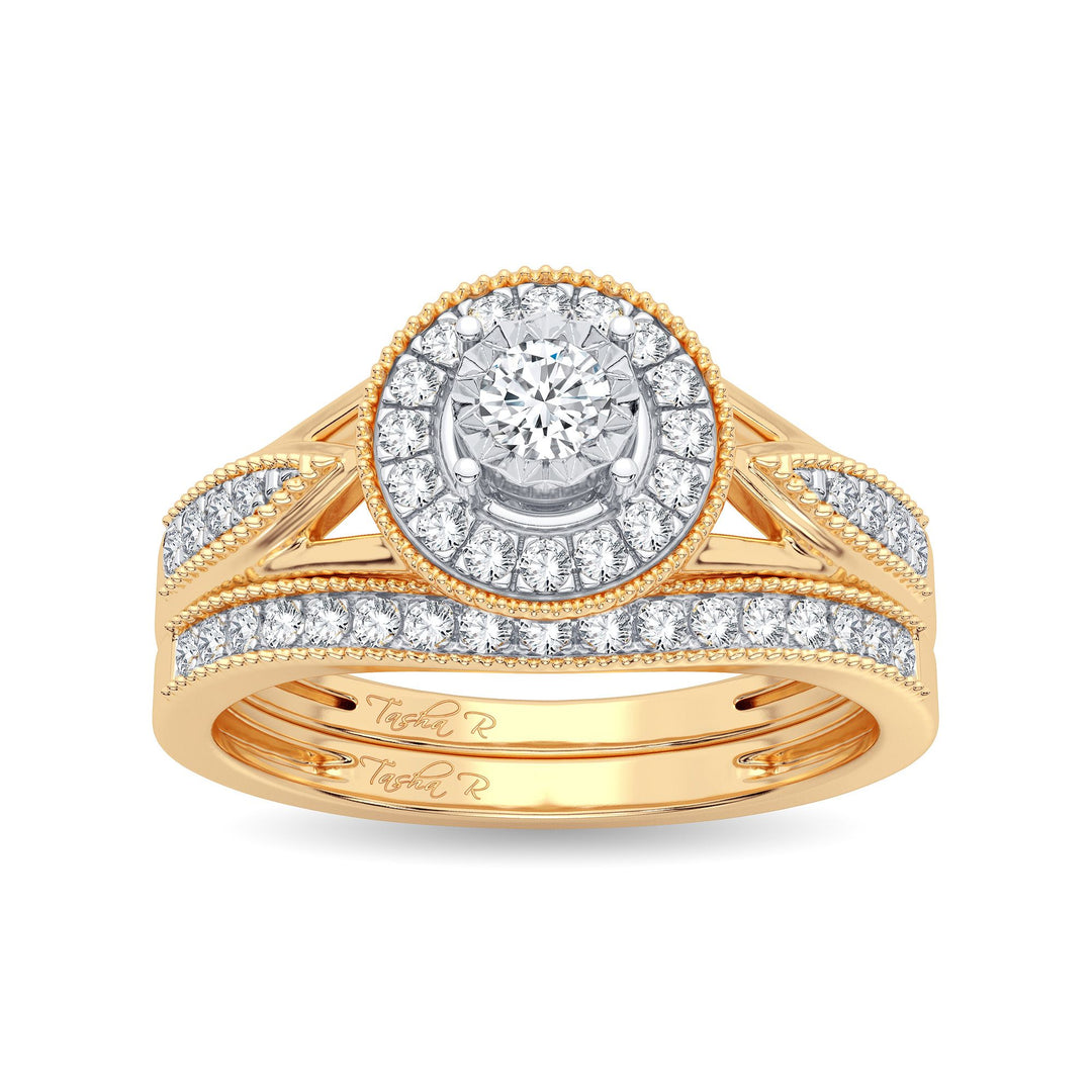 Timeless 14k Yellow Gold Lab Diamond Engagement Ring