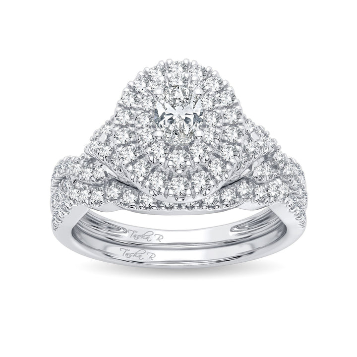 Brilliant 14k White Gold Lab Diamond Engagement Ring