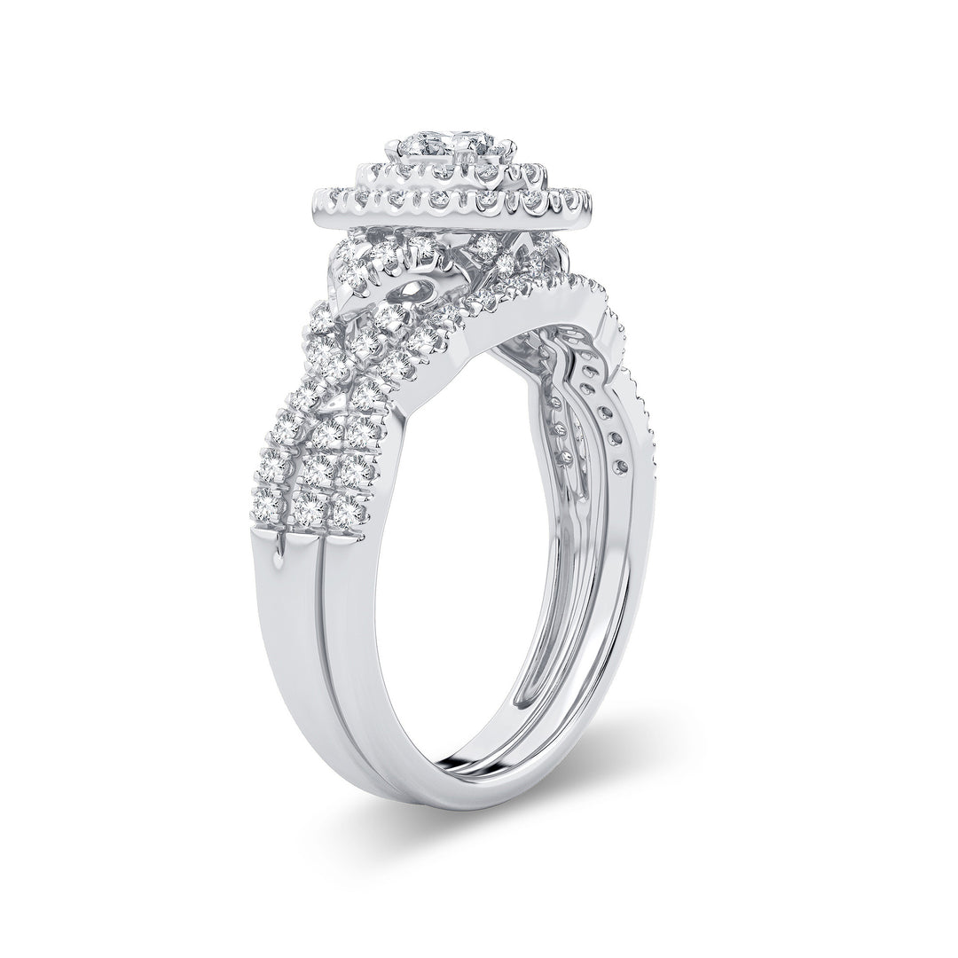 Brilliant 14k White Gold Lab Diamond Engagement Ring