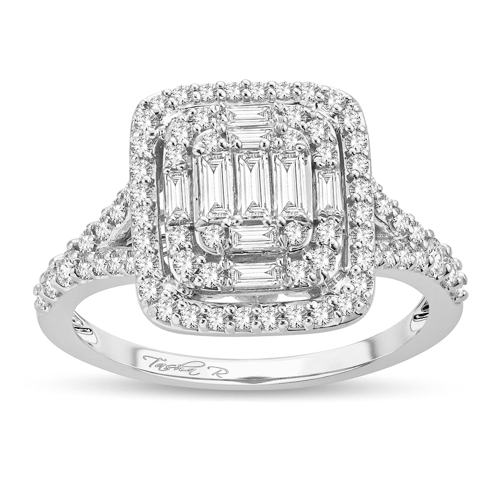 Brilliant 14k White Gold Lab Diamond Engagement Ring (0.75CT)