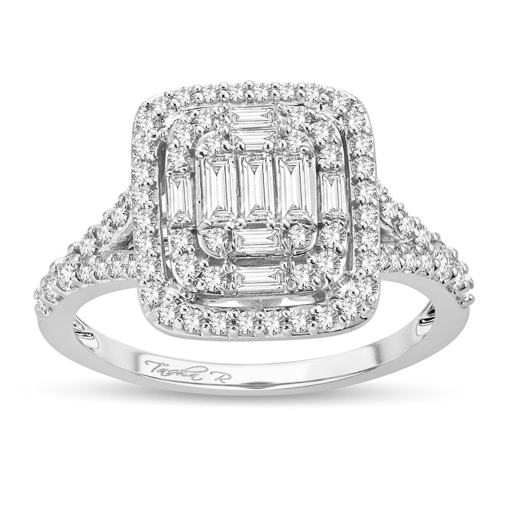 Brilliant 14k White Gold Lab Diamond Engagement Ring (0.75CT)
