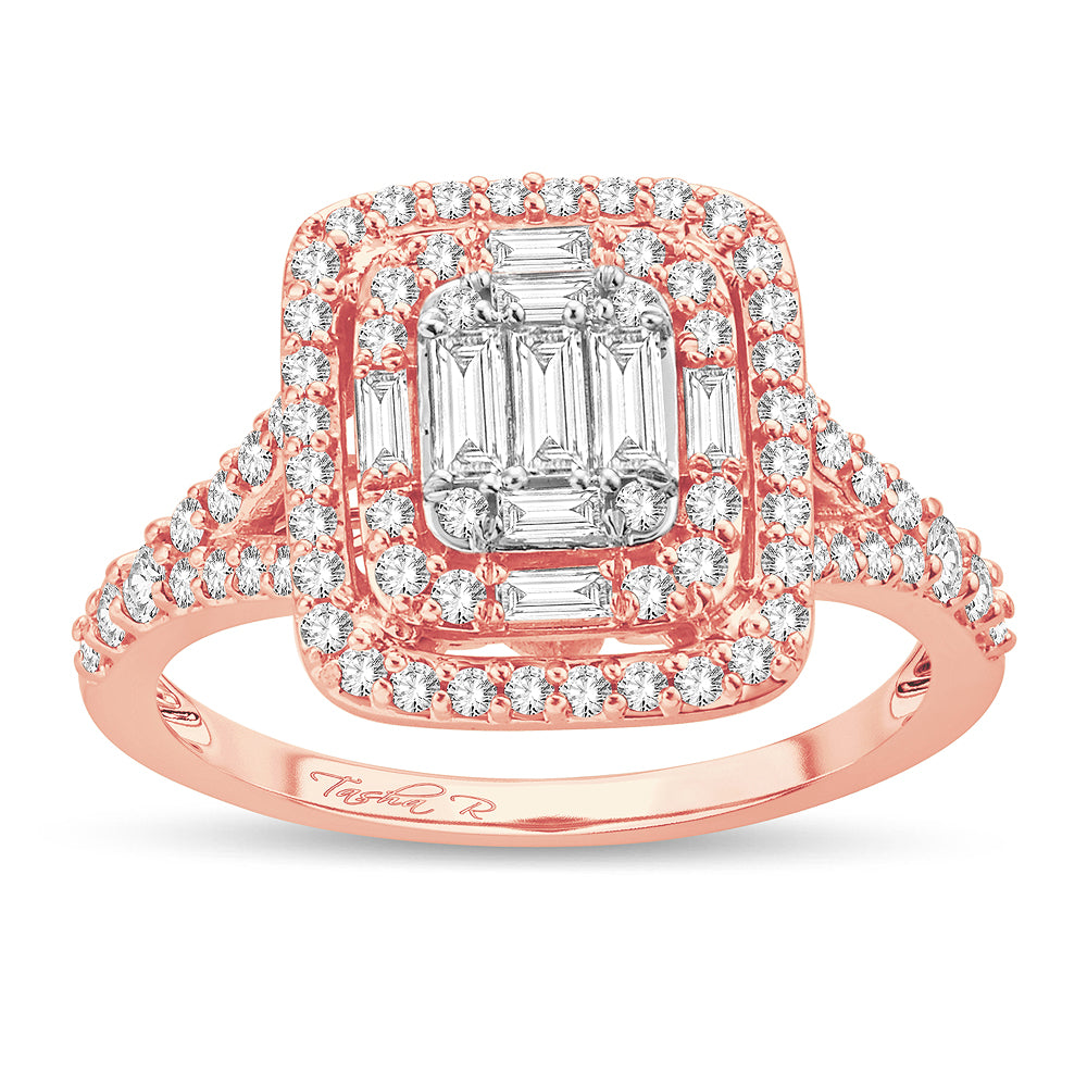 Timeless 14k Rose Gold Lab Diamond Engagement Ring