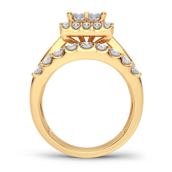 14K Yellow Gold Lab-Grown 2CT Diamond Engagement Ring