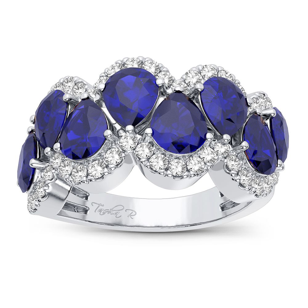 Luminous 14k White Gold Lab Diamond Womens Engagement Ring