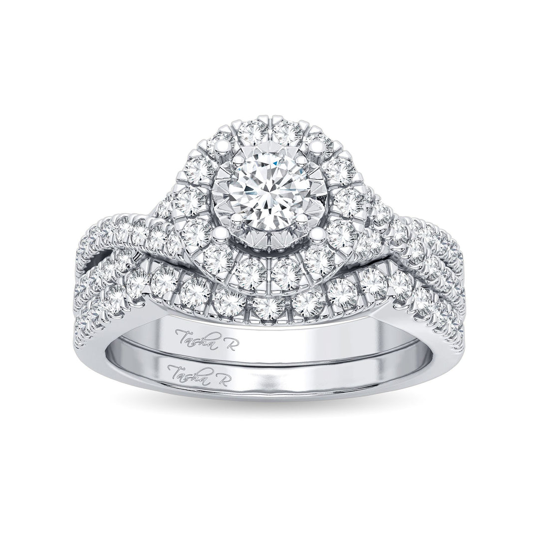 Sparkling 0.75CT Lab Diamond Engagement Ring in White Gold