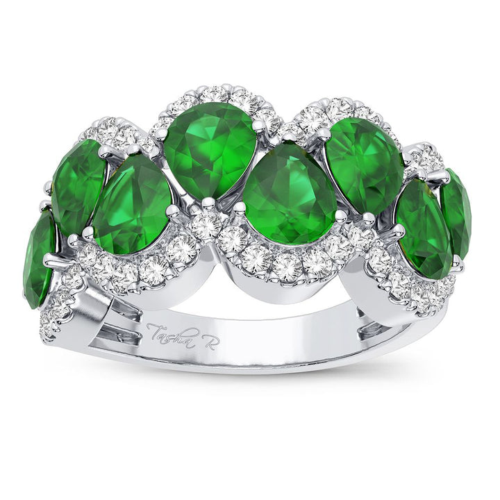 14k White Gold Lab Diamond Womens Engagement Ring