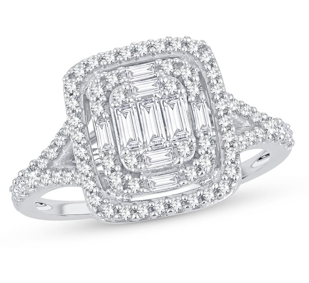 14k White Gold 0.75ct Lab Diamond Engagement Ring