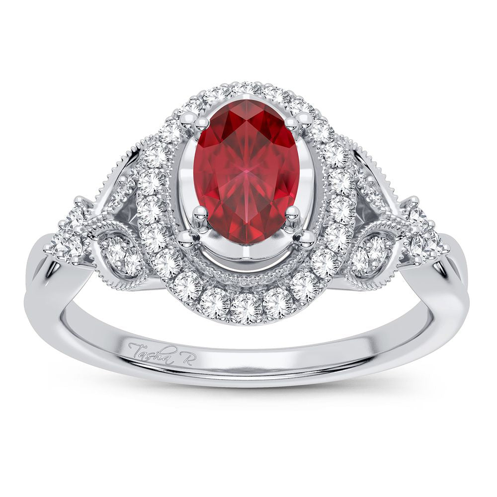 Luminous 14k White Gold Lab Diamond Womens Ring (0.2CT)