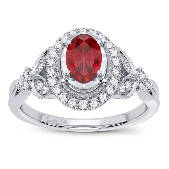 Luminous 14k White Gold Lab Diamond Womens Ring (0.2CT)