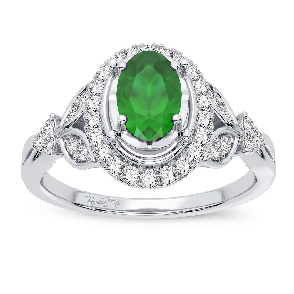 Elegant 14K White Gold 0.20CT Lab Diamond Womens Ring