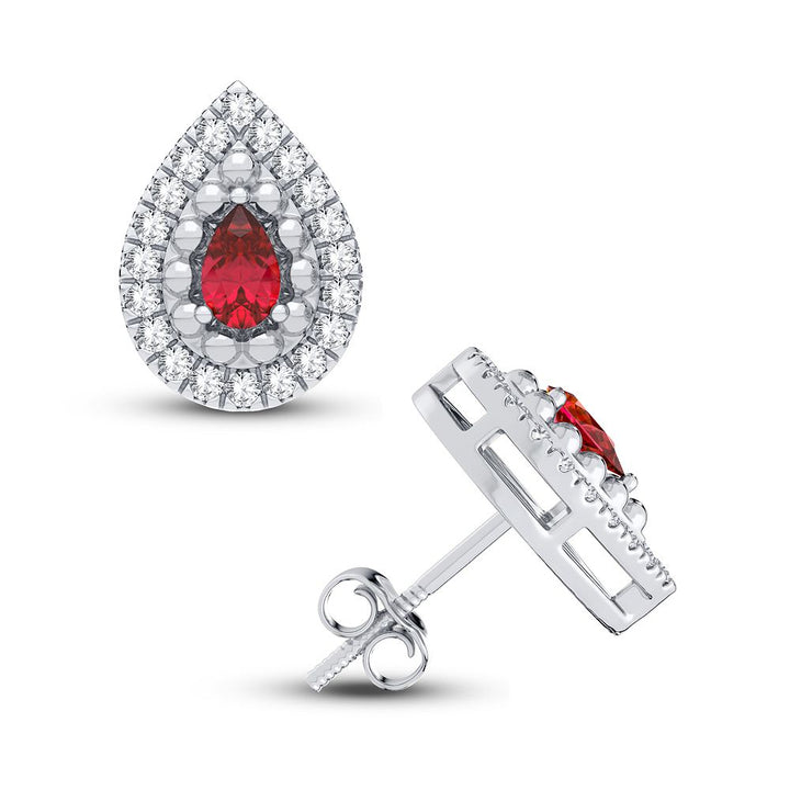14K White Gold Lab-Grown Diamond Stud Earrings (0.20 CT)