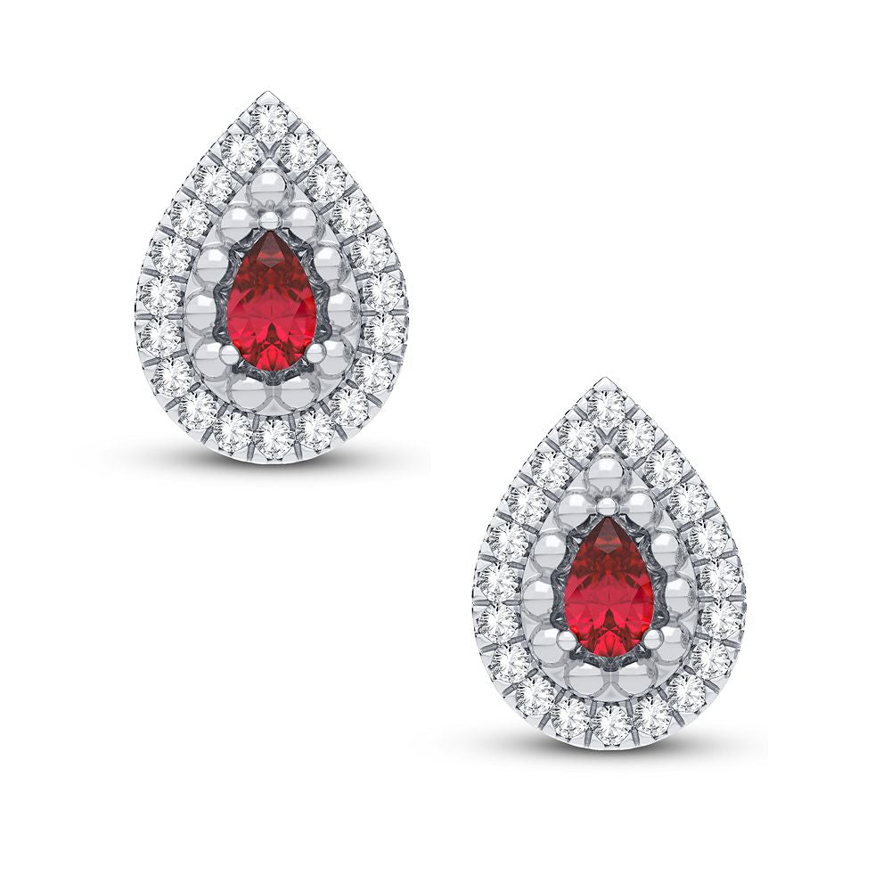 14K White Gold Lab-Grown Diamond Stud Earrings (0.20 CT)