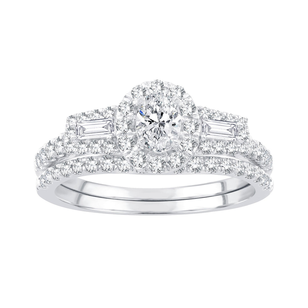 Brilliant 14k White Gold Lab Diamond Engagement Ring (1.00CT)