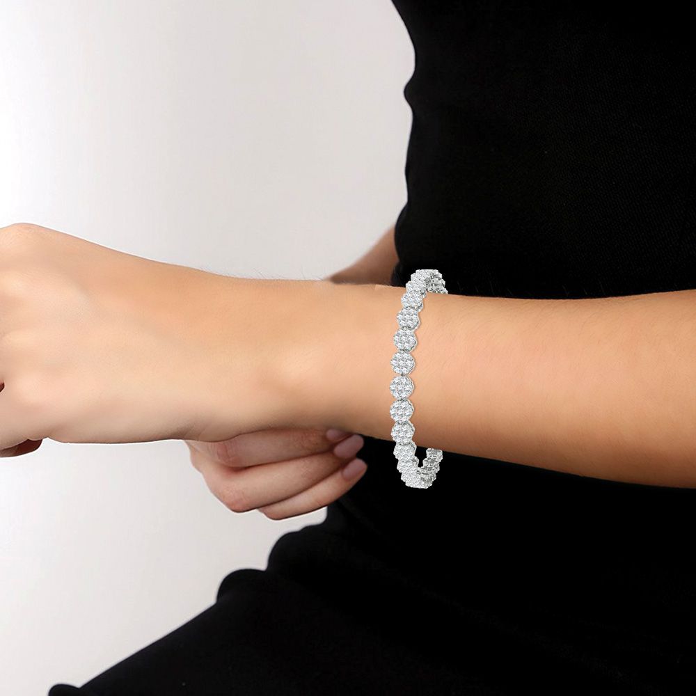 14K 5.00ct Diamond Bracelet