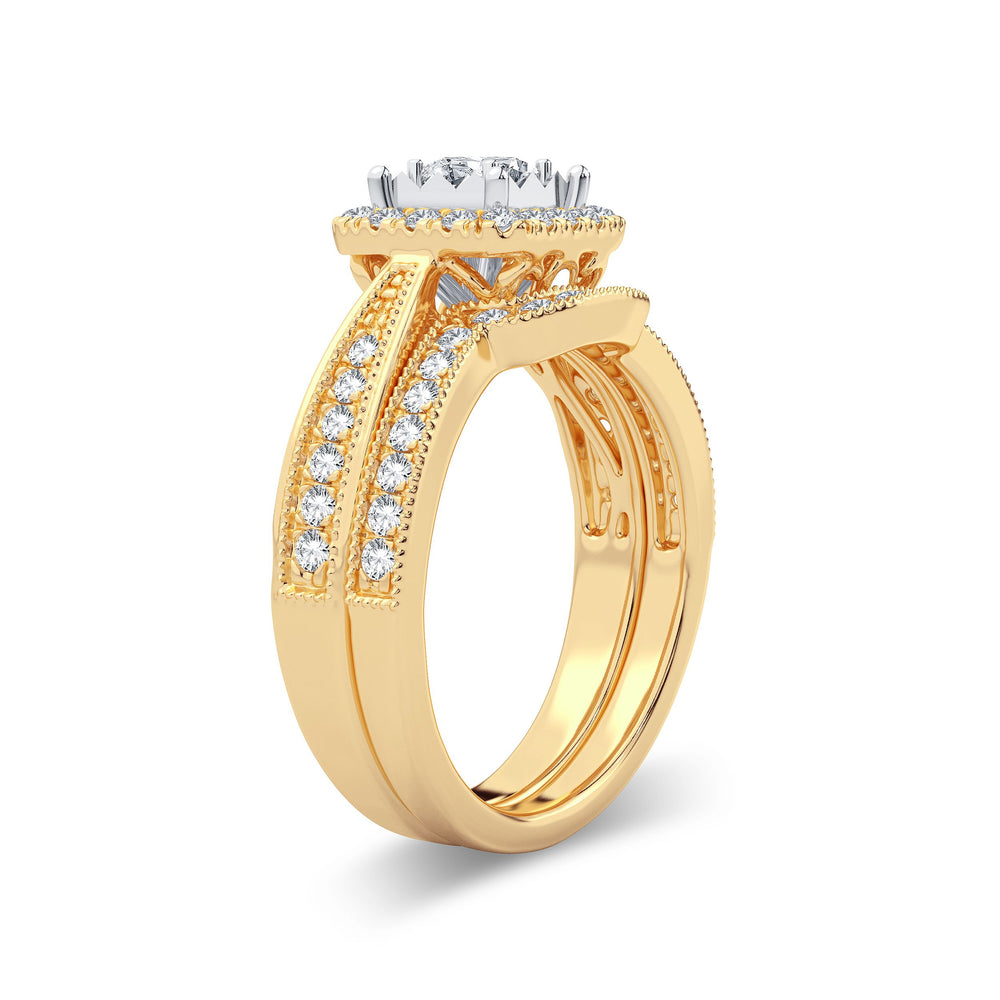 Luminous 14k Yellow Gold 0.75ct Lab Diamond Engagement Ring