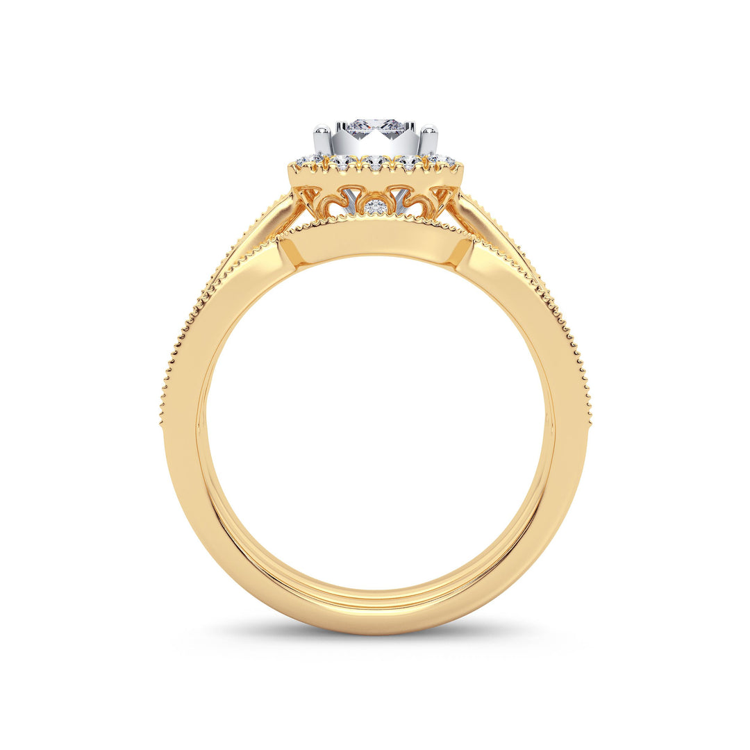 Luminous 14k Yellow Gold 0.75ct Lab Diamond Engagement Ring