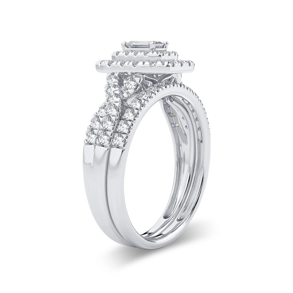 Brilliant 14k White Gold Lab Diamond Engagement Ring