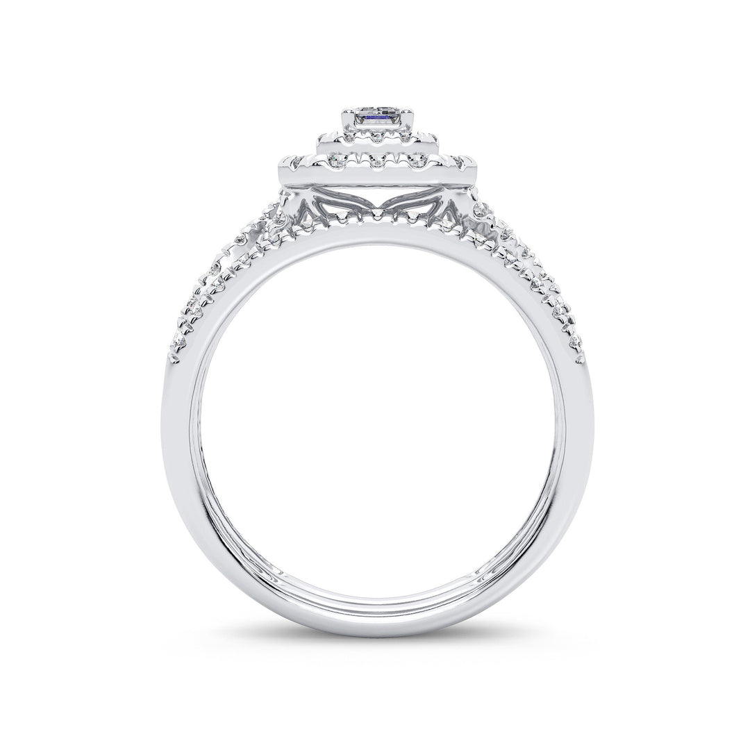 Brilliant 14k White Gold Lab Diamond Engagement Ring