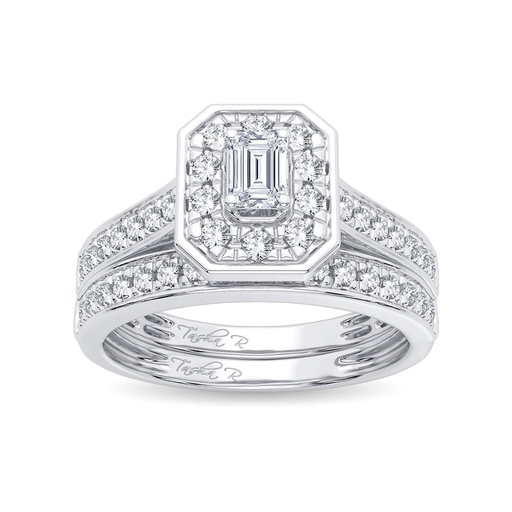Elegant 14k White Gold Lab Diamond Engagement Ring (0.68CT)
