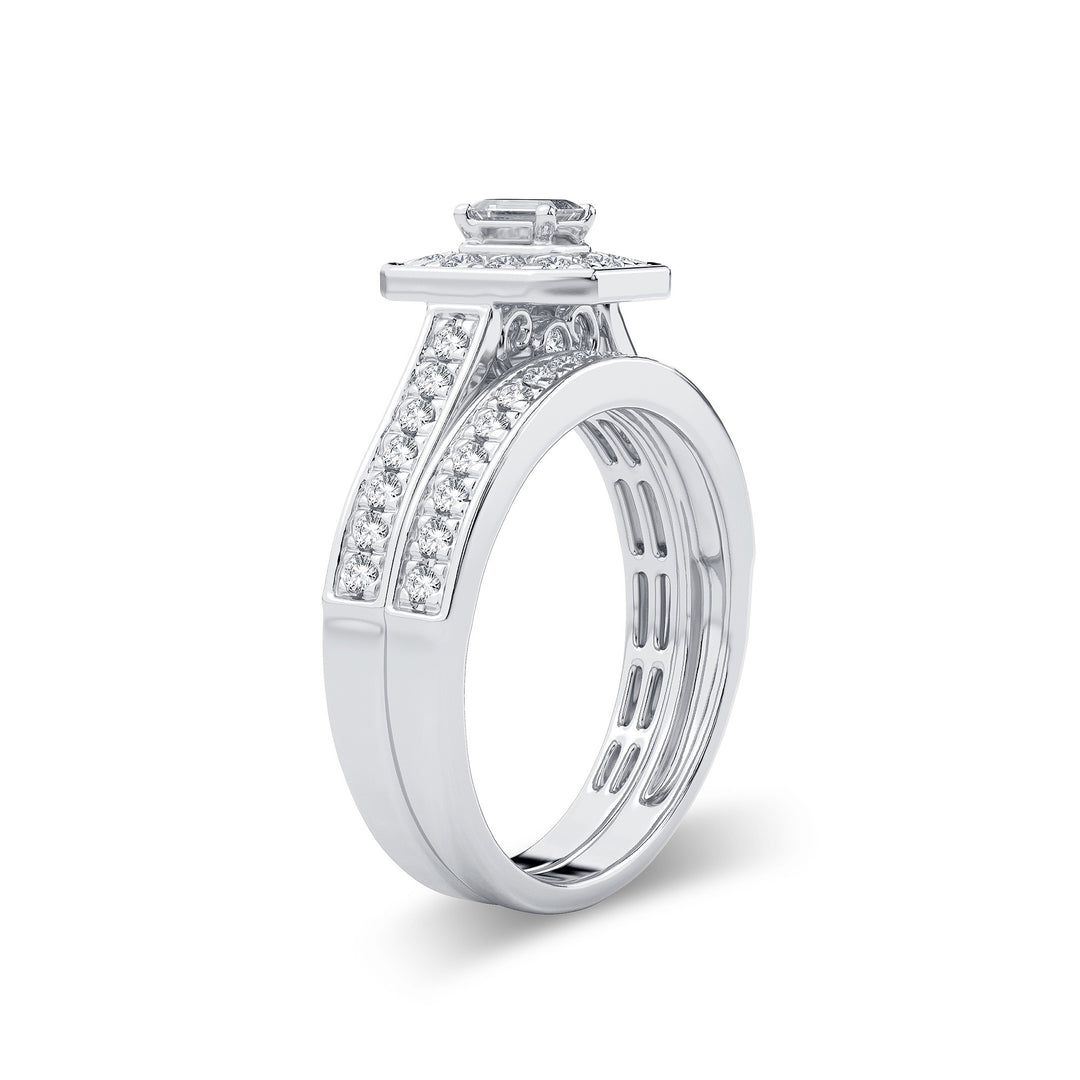 Elegant 14k White Gold Lab Diamond Engagement Ring (0.68CT)