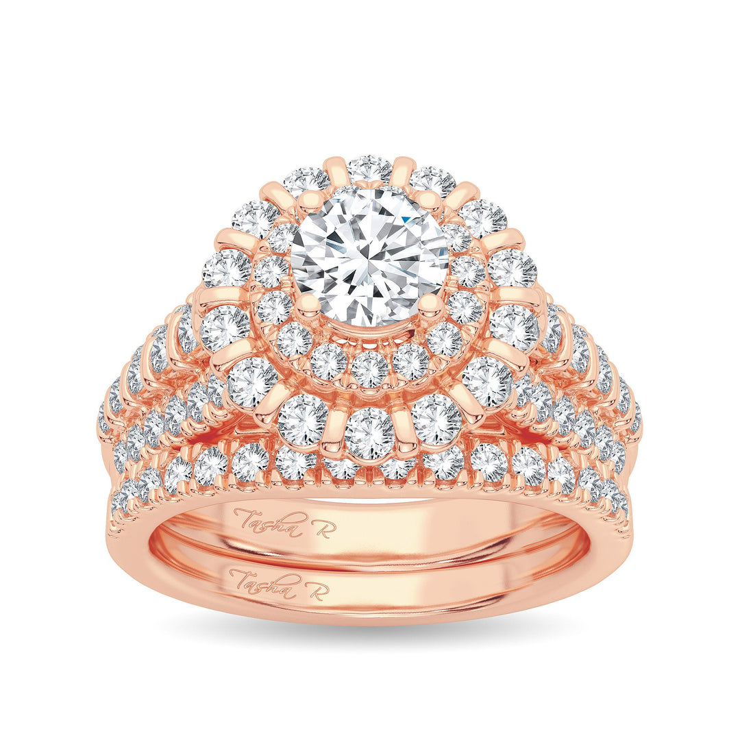 14k Rose Gold 2.00CT Lab Diamond Engagement Ring