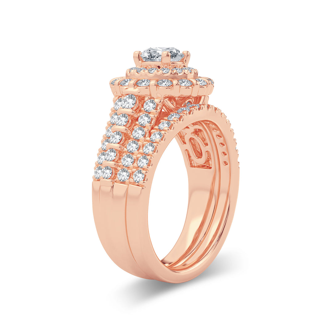 14k Rose Gold 2.00CT Lab Diamond Engagement Ring