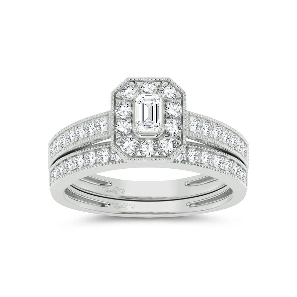Elegant 14k White Gold 0.68ct Lab Diamond Engagement Ring