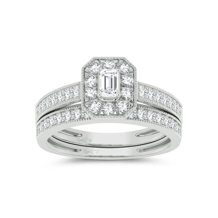 Elegant 14k White Gold 0.68ct Lab Diamond Engagement Ring