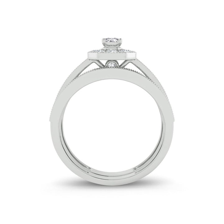 Elegant 14k White Gold 0.68ct Lab Diamond Engagement Ring