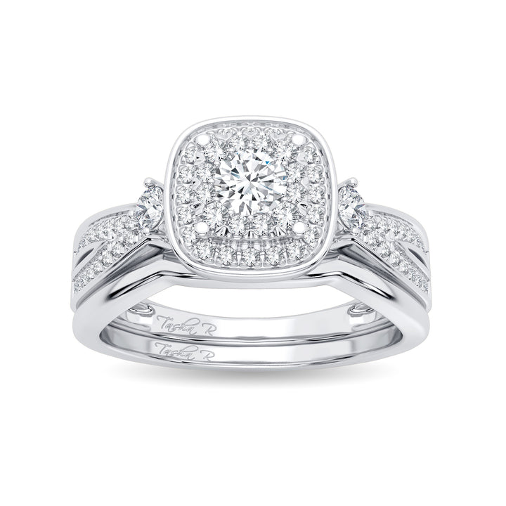 Elegant 14K White Gold Lab Diamond Engagement Ring (0.40CT)