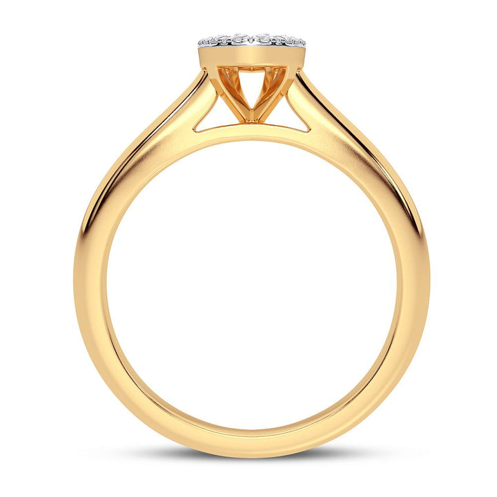 14K Yellow Gold Lab Diamond Engagement Ring - 0.25CT Brilliance