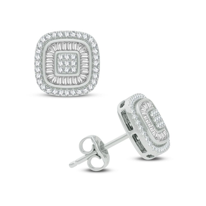 Sparkling 0.50ct Lab Diamond Earrings in White Gold